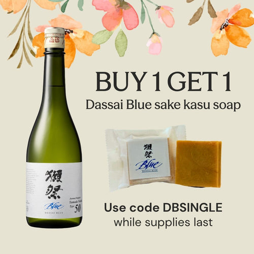 Dassai Blue “50” with a soap
