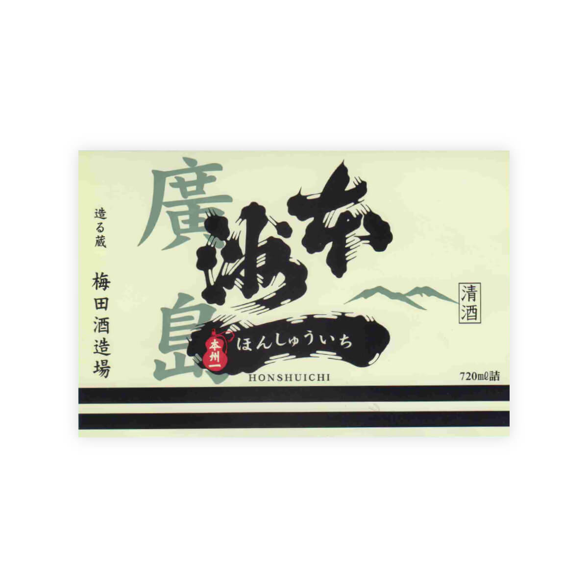 Honshuichi “Muroka Junmai” front label