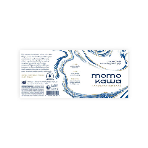 Momokawa “Diamond” front label