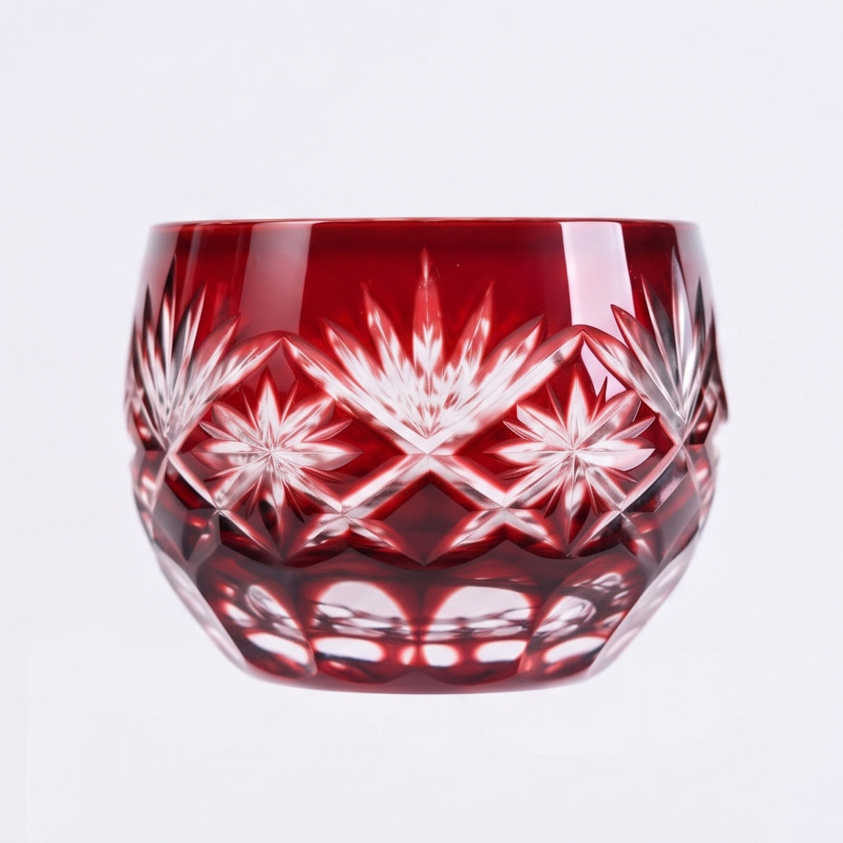 Kimoto Glass “Edo Kiriko Hoshikenbishi” Red