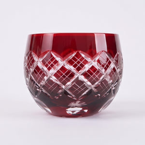 Kimoto Glass “Edo Kiriko Kasaneyarai” Red