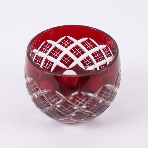 Kimoto Glass “Edo Kiriko Kasaneyarai” Red
