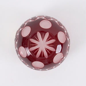 Kimoto Glass “Edo Kiriko Kasaneyarai” Red