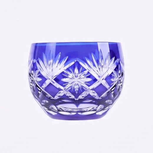 Kimoto Glass “Edo Kiriko Hoshikenbishi” Blue
