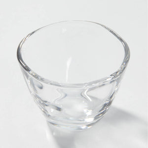“Aderia” Tebineri Ginjo Glass, upward angled close view