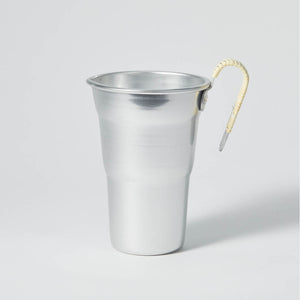 Aluminum Chirori Sake Warmer, upward angled view