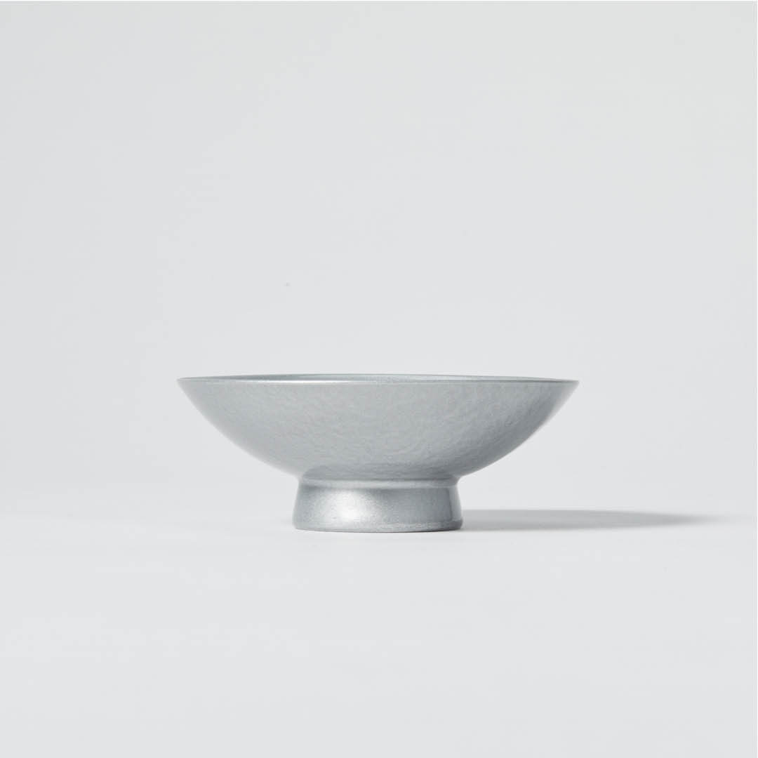 Porcelain Sakazuki Cup With Silver Urushi Lacquer – Palate Project